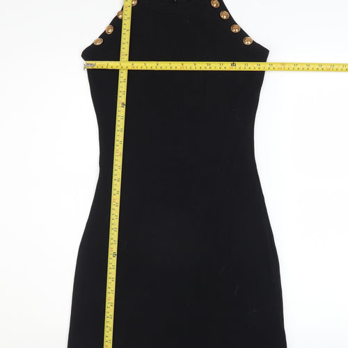 Yu & Me Women’s Black Sleeveless Bodycon Knit Halter Dress M
