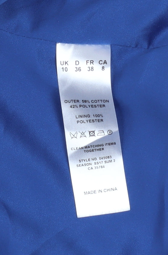 Eastex Women’s Multicoloured Tweed Jacket Size 10 Lightweight Open Front