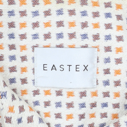 Eastex Women’s Multicoloured Tweed Jacket Size 10 Lightweight Open Front