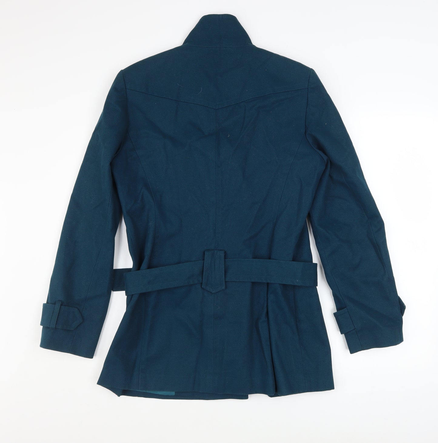 George Women's Blue Cotton Belted Trench Coat UK 12