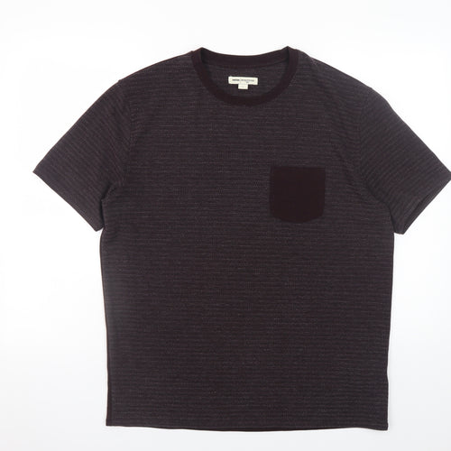 Reiss Nineteen Seventy-One Men's Black Short Sleeve Crew Neck T-Shirt L