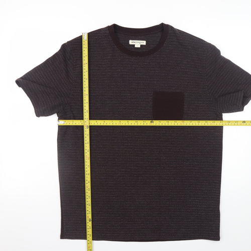 Reiss Nineteen Seventy-One Men's Black Short Sleeve Crew Neck T-Shirt L