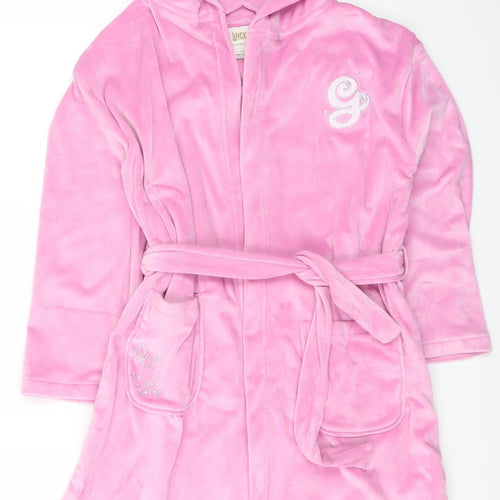 Marks and Spencer Girls Pink Wicked Glinda Robe 11-12 Years Hooded Belted