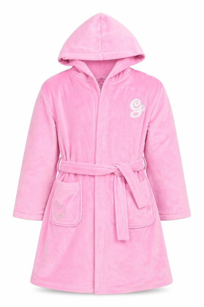 Marks and Spencer Girls Pink Wicked Glinda Robe 11-12 Years Hooded Belted
