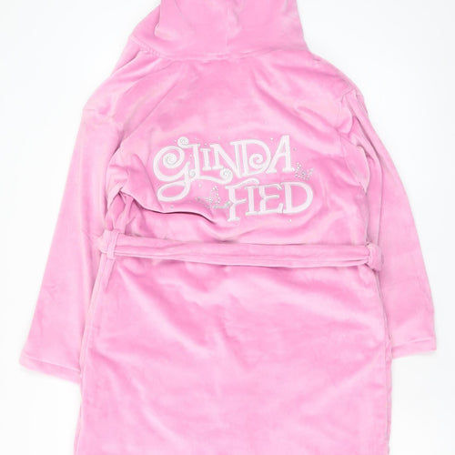 Marks and Spencer Girls Pink Wicked Glinda Robe 11-12 Years Hooded Belted