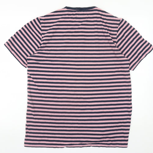 Albam Women’s Multicoloured Striped Cotton T-Shirt L