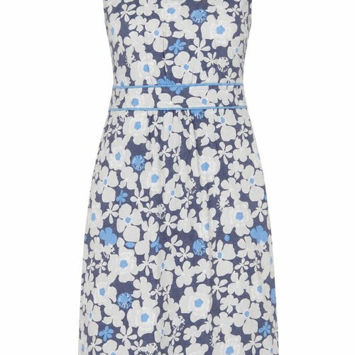 Adini Women’s Multicoloured Floral Cotton Sleeveless Shift Dress M