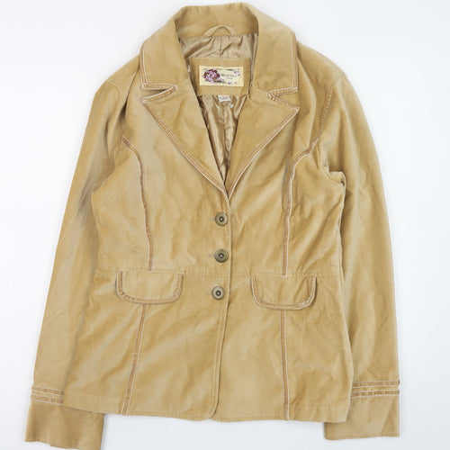 Big Chill Women’s Beige Cotton Vintage Blazer Jacket L