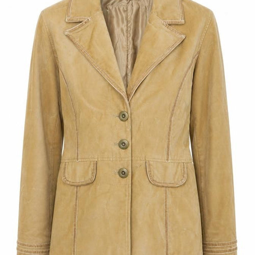 Big Chill Women’s Beige Cotton Vintage Blazer Jacket L