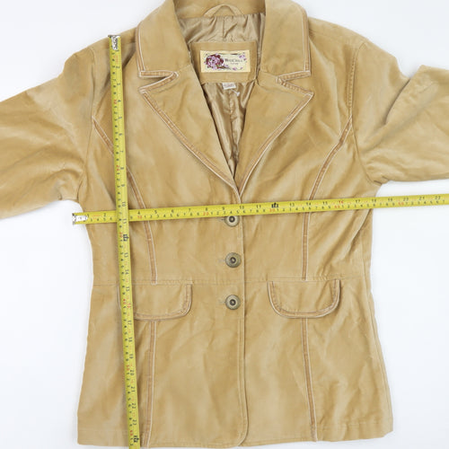 Big Chill Women’s Beige Cotton Vintage Blazer Jacket L