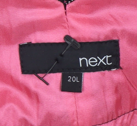 Next Women Grey Herringbone Dress Pants Size 20L Tall Work Trousers