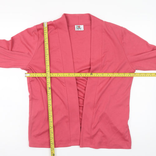 Poppy Womens Pink Size 14 Lightweight Open Cardigan