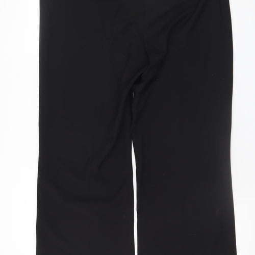 BHS Womens Black Straight Leg Dress Pants Size 16 Polyester Blend
