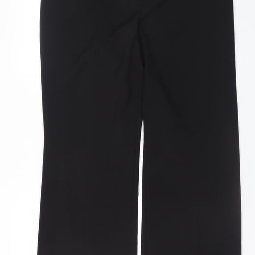 BHS Womens Black Straight Leg Dress Pants Size 16 Polyester Blend