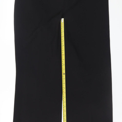 BHS Womens Black Straight Leg Dress Pants Size 16 Polyester Blend