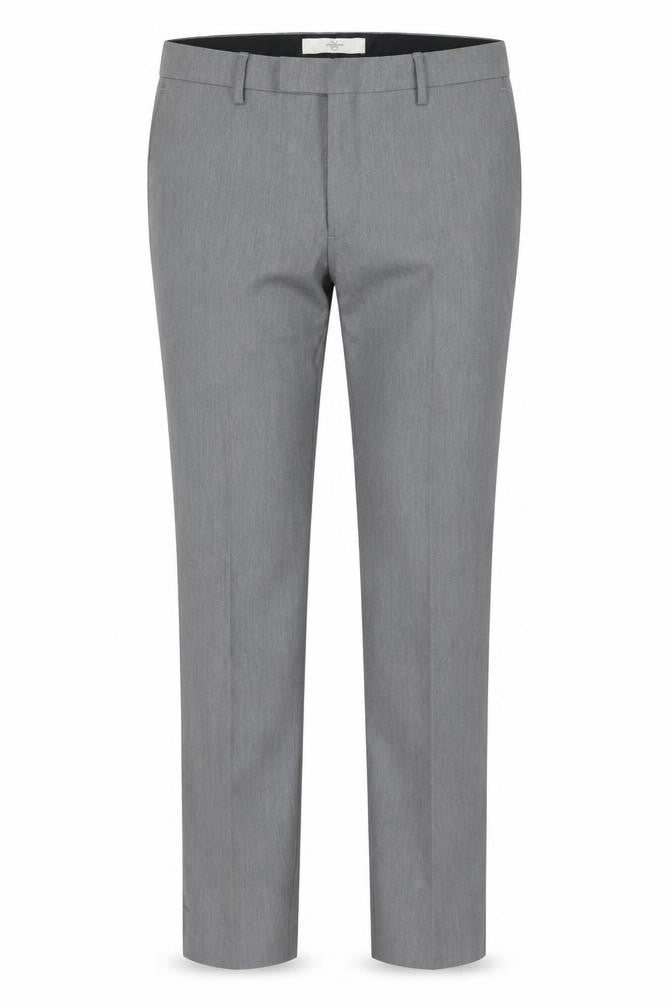 Front view of River Island Men's Grey Slim Fit Dress Pants 34R