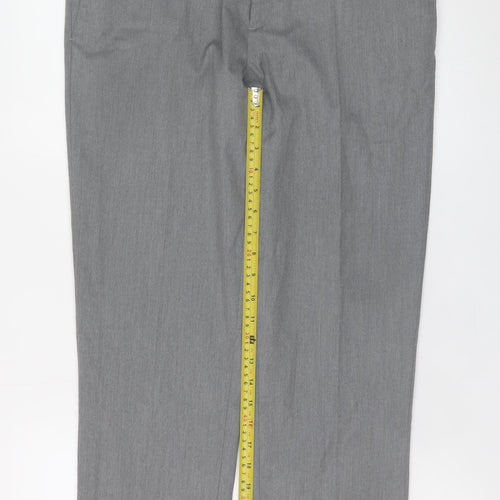 River Island Men's Grey Slim Fit Dress Pants 34R