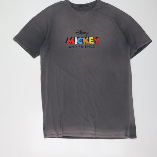 Primark Disney Mickey & Friends Grey Women's S Nightshirt T-Shirt Style