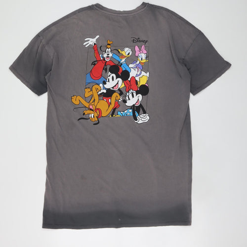 Primark Disney Mickey & Friends Grey Women's S Nightshirt T-Shirt Style