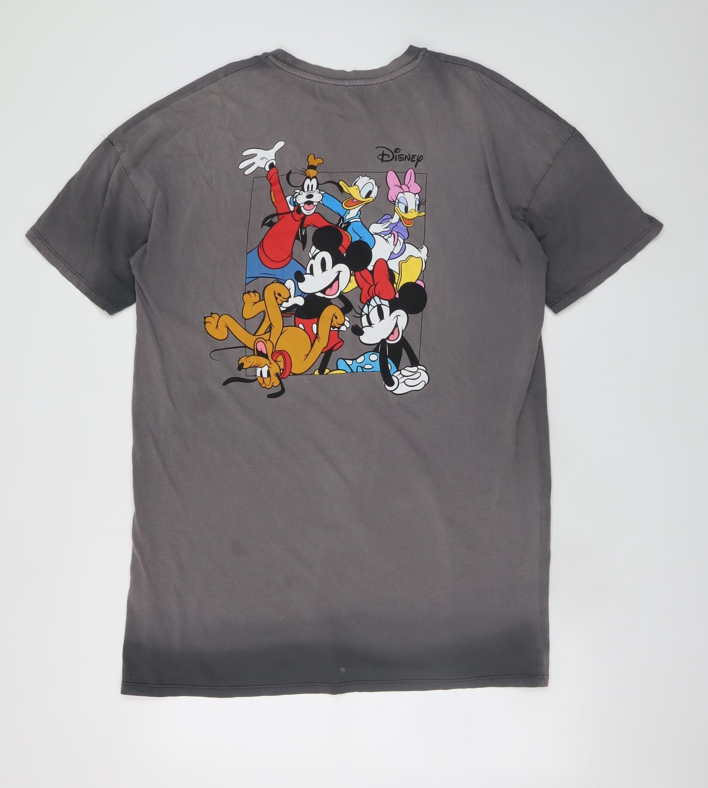 Primark Disney Mickey & Friends Grey Women's S Nightshirt T-Shirt Style