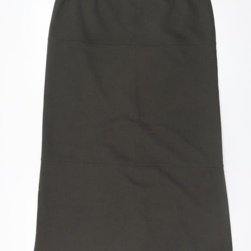 Monsoon Women Brown Midi Pencil Skirt UK 12 Workwear Lined