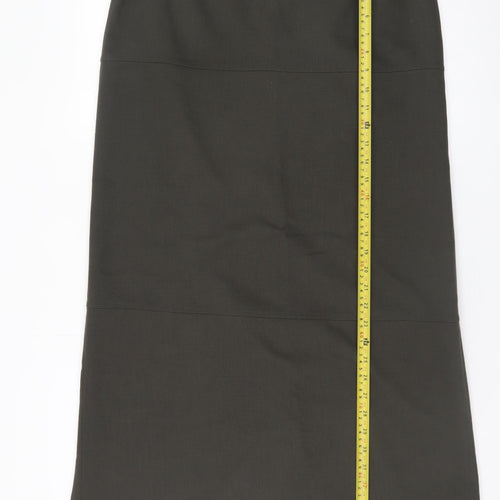 Monsoon Women Brown Midi Pencil Skirt UK 12 Workwear Lined