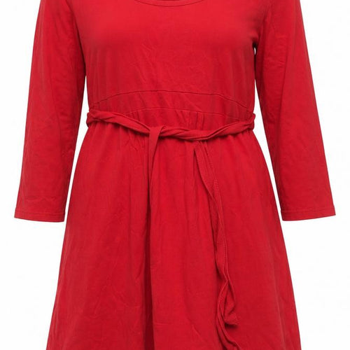 Dorothy Perkins Women’s Red A-Line Knee Length Cotton Dress Size 12