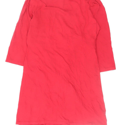 Dorothy Perkins Women’s Red A-Line Knee Length Cotton Dress Size 12