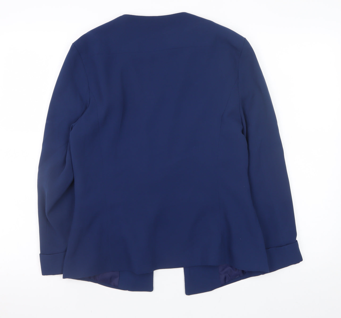 Atmosphere Women Blue Size 10 Tailored Open Front Blazer Jacket