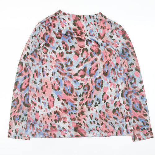 Forever One Women's Multicoloured Animal Print Long Sleeve Top Size L