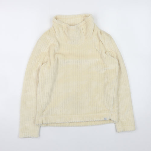 Regatta Girls Beige Fleece Roll Neck Pullover Sweatshirt 11-12 Years