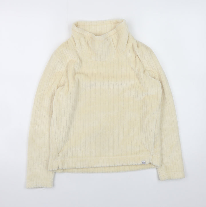 Regatta Girls Beige Fleece Roll Neck Pullover Sweatshirt 11-12 Years