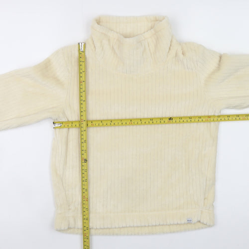 Regatta Girls Beige Fleece Roll Neck Pullover Sweatshirt 11-12 Years