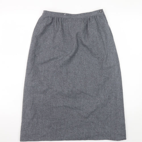 Pendleton Women's Grey Wool Midi Pencil Skirt Size 10 Vintage