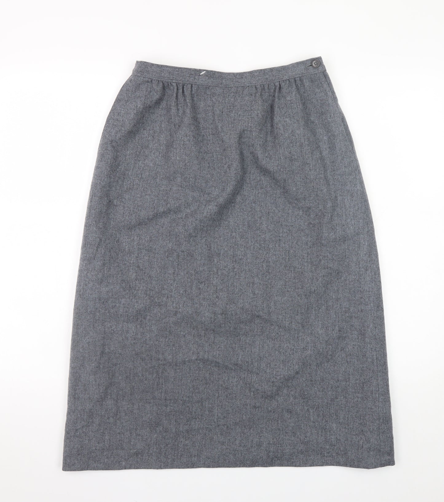 Pendleton Women's Grey Wool Midi Pencil Skirt Size 10 Vintage