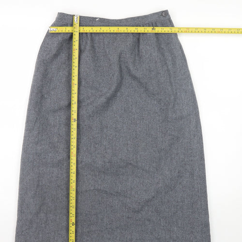 Pendleton Women's Grey Wool Midi Pencil Skirt Size 10 Vintage