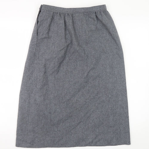 Pendleton Women's Grey Wool Midi Pencil Skirt Size 10 Vintage