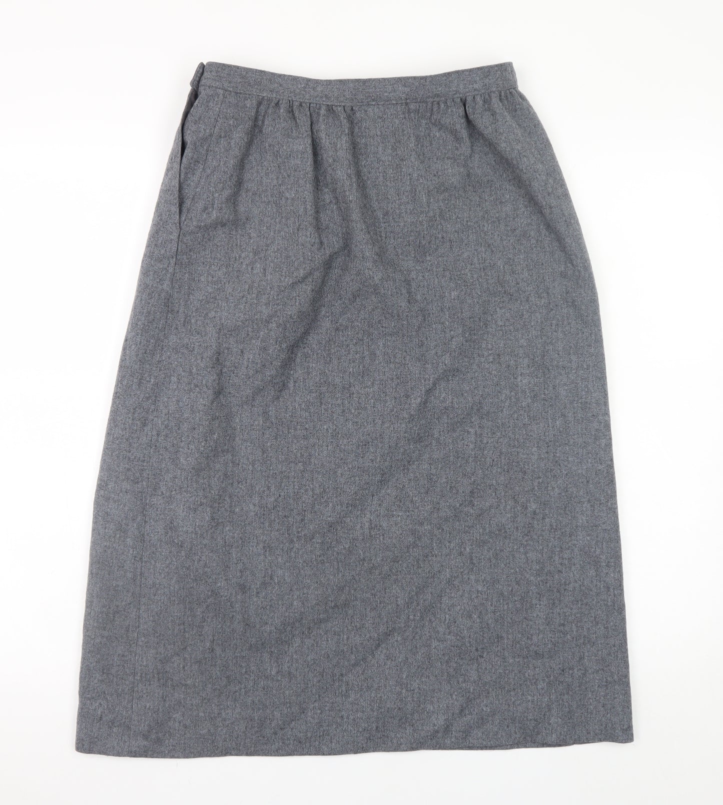 Pendleton Women's Grey Wool Midi Pencil Skirt Size 10 Vintage