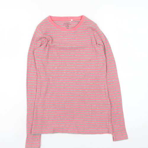 Name It Girls Pink Striped Long Sleeve Cotton Jersey T-Shirt 11-12 Years