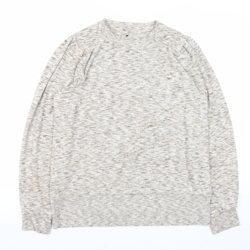 Next Men’s Beige Knit Crew Neck Pullover Sweatshirt L