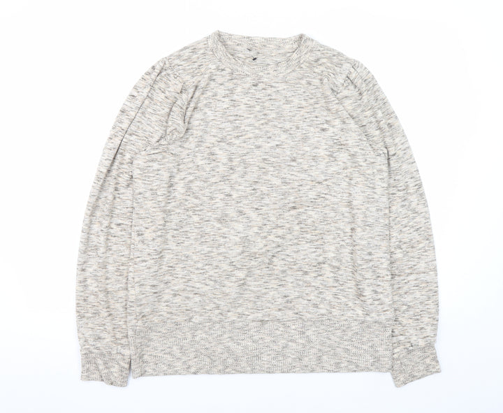 Next Men’s Beige Knit Crew Neck Pullover Sweatshirt L