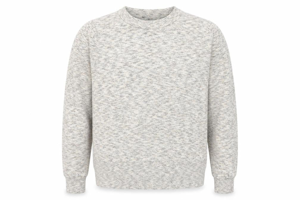 Front view of Next Men’s Beige Knit Crew Neck Pullover Sweatshirt L