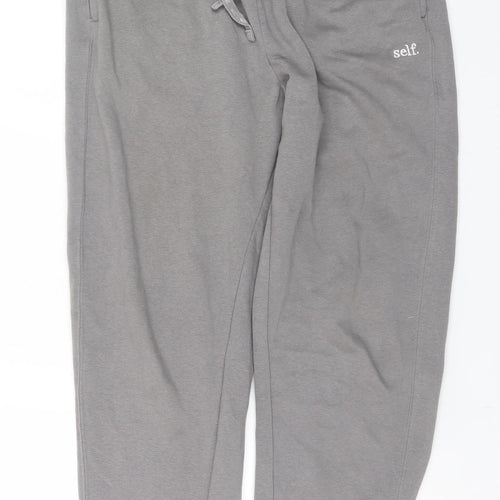 Next Men Grey Jogger Sweatpants Size S Regular Fit Elastic Waist
