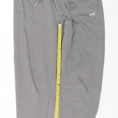 Next Men Grey Jogger Sweatpants Size S Regular Fit Elastic Waist