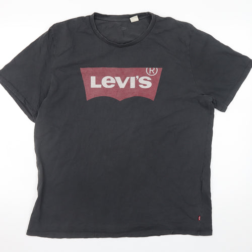 Levi's Men's Black XL Logo Graphic Cotton T-Shirt