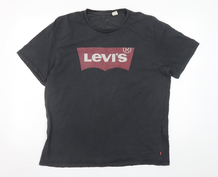 Levi's Men's Black XL Logo Graphic Cotton T-Shirt