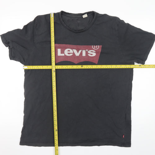 Levi's Men's Black XL Logo Graphic Cotton T-Shirt