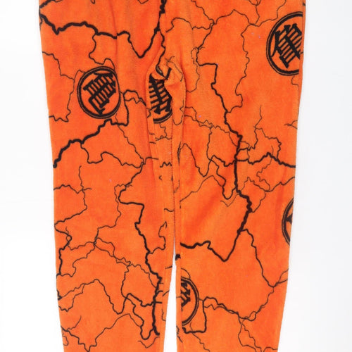 Primark Mens Orange Dragon Ball Fleece Pyjama Pants L