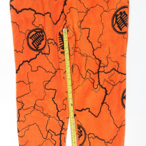 Primark Mens Orange Dragon Ball Fleece Pyjama Pants L