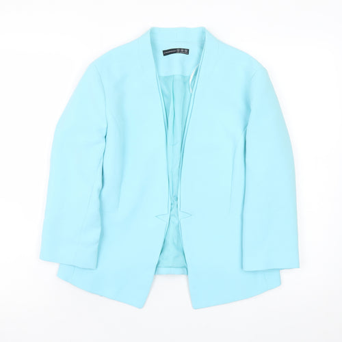 Atmosphere Women Blue Size 10 Tailored Shawl Collar Blazer